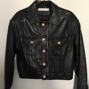 Vintage Leather Biker Jacket